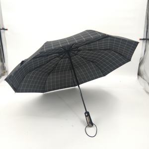 <span class=keywords><strong>Parapluie</strong></span> 3 plis automatique personnalisé de 46 pouces <span class=keywords><strong>Parapluie</strong></span> de voyage pliant de marque Grand auvent imprimé <span class=keywords><strong>tempête</strong></span> robuste pour hommes - Product Image 4