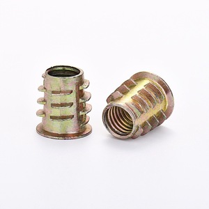 Inserts filetés trapézoïdaux à bride en alliage de zinc sur mesure, écrous à six pans creux pour l'assemblage de meubles en bois - Product Image 2