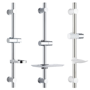 Barra de Ducha Ajustable para Baño, Accesorios Modernos para Baño, Barra de Ducha con Jabonera de Acrílico, Venta al por Mayor de Fábrica - Product Image 5
