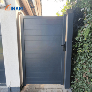 Puerta de Entrada Moderna de Aleación de Aluminio, 6 pies, con Recubrimiento en Polvo, Diseño de Espiral, Puerta Pequeña para Caminantes, para Jardín, Patio o Villa - Product Image 5