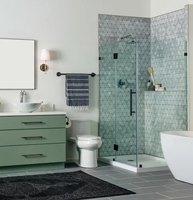 Poignée de porte de luxe en acier inoxydable 304/316, capsule sur mesure DIY avec canal de drainage et design en verre dépoli pour l'intimité