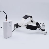 HFMED 2.5x 3.5x Loupes de grossissement pour phares chirurgicaux Dentisit Équipement de laboratoire Lampe frontale d'examen