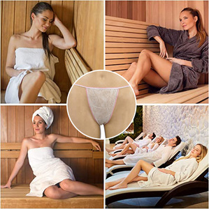 Culottes <span class=keywords><strong>string</strong></span> jetables respirantes et douces en non-tissé pour femmes, idéales pour <span class=keywords><strong>les</strong></span> centres de beauté et <span class=keywords><strong>les</strong></span> spas - Product Image 5