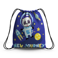 Sacs à cordon en polyester de conception spatiale, neufs, pour enfants, pour le rangement de bonbons, de collations, pour l'école, les fêtes