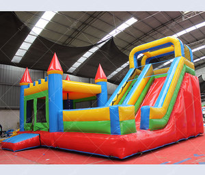 Thương Mại <span class=keywords><strong>Inflatable</strong></span> Jump House <span class=keywords><strong>Red</strong></span> Blue Bounce Combo Trượt Nước Hồ Bơi Bouncy <span class=keywords><strong>Castle</strong></span> Để Bán - Product Image 2