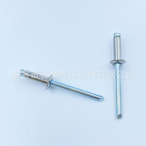 Remaches Ciegos Shuangxuan de Acero Inoxidable 304, Cabeza Redonda Plana, 4.8x14mm, Tipo Abierto, Remache Decorativo - Product Image 1