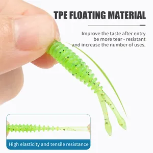 LUSHAZER 20 unids/bolsa cebo suave TPE flotante 0,3g 35mm cebos de pesca para carpa lubina Swimbait Wobblers Señuelos de Pesca de agua dulce - Product Image 4