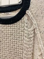 Pull en maille d'hiver pour homme avec logo personnalisé BSCI/WRAP, 100% coton biologique, motif en câble, pull avec doublure Wiseknit