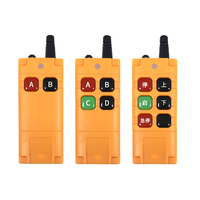 Télécommande sans fil industrielle 433Mhz, étanche, anti-chute, 6 boutons, code d'apprentissage 1527, automatique