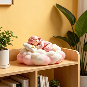 Sogni dolci tra le nuvole. Questa scultura è stata scolpita e realizzata da Bozhiyi Art. - Product Image 5