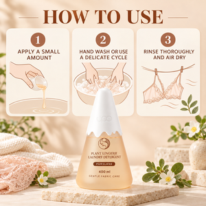 น้ำยาซักผ้าสูตรอ่อนโยนสำหรับผ้าเนื้อละเอียด UPO Lifestyle Wholesale Purslane Lingerie Liquid Laundry Detergent Plant Based APG Gentle Wash ขนาด 400 มล. - Product Image 6