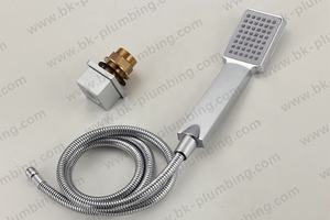 Смеситель для ванны из матового никеля, наполнитель для ванны с 3 отверстиями, широкое основание, кран для ванны с ручным душем - Product Image 4