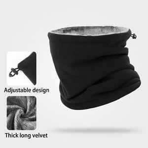 ผ้าคลุมหน้ากันลมหนาสำหรับฤดูหนาว ผ้าพันคอแบบสกี ผ้าคลุมหน้า ผ้าคลุมคอ ขนเฟอร์ ผ้าฟลีซ ให้ความอบอุ่น - Product Image 4