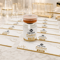 Autocollants personnalisés pour flacons de peptides 3 ml, autocollants pour flacons imprimés en feuille d'or avec options de forme personnalisées pour l'emballage de produits de laboratoire