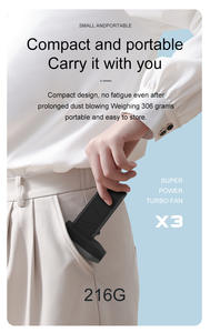 Sèche-cheveux sans fil puissant Auto Puissant Inhalambrico Bladeless Phone 130 000, moteur sans balais, turbojet thermique et 180 W - Product Image 6