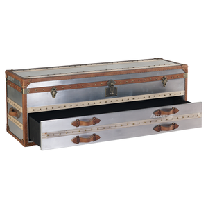 Factory Supply <strong>Vintage</strong> High Gloss Living Room Furniture Aluminum Storage <strong>TV</strong> Table <strong>Stand</strong> with Drawers - Product Image 1