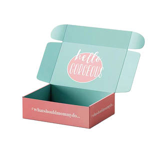 LOW MOQ Custom Corrugated Logo Pink Gift <b>Packaging</b> Shoes Clothes Box Paper Postal Mailer Shipping <b>Boxes</b> for <b>Small</b> Business - Product Image 6