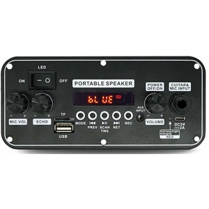 Portable <b>Speaker</b> <b>Amplifier</b> 2x10W Bluetooth USB SD Card FM Radio Module - Product Image 1