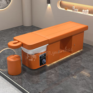 เตียงสระผมเซรามิกแบบกำหนดเองพร้อมไฟ เก้าอี้นวดไทยอเนกประสงค์สำหรับสระผมและบำรุงศีรษะ - Product Image 4