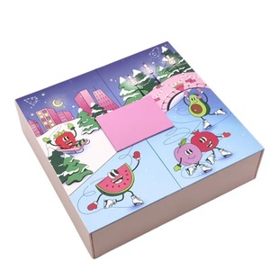 Caja de Calendario de Adviento de Cartón Personalizada, 12 Cajones, Caja de Regalo Rígida para Navidad, Cosméticos y Manualidades - Product Image 6