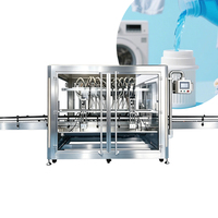 Ligne de remplissage automatique de bouteilles de shampoing, crème et savon liquide Ailusi, machine de remplissage à pompe à engrenages haute vitesse à 6/8/10 têtes