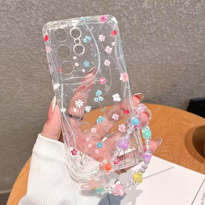 Étui de téléphone portable mignon et transparent avec motif de fleurs, papillon rose et nœud papillon pour <span class=keywords><strong>Samsung</strong></span> Galaxy A14 A15 A16 A17 A53 A54 A55 A56 A57 A35 A36 A37 5G - Product Image 2