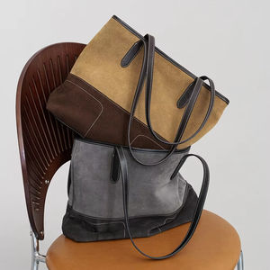 Bolso Tote de Cuero Vacuno Versátil de Alta Calidad para Mujer 2025, Bolso de Gran Capacidad con Cierre de Cremallera - Product Image 2