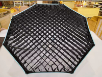 Boîte à lumière octogonale de 95cm avec grille en nid d'abeille-Construction métallique à montage Bowens pour studios de photographie et de vidéo Accessoires de studio