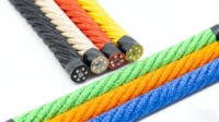 Corde de jeu tressée en nylon colorée anti-UV de 16 mm de la marque QXY, prix d'usine, pour filets de cordes combinés d'extérieur, capacité >500 kg