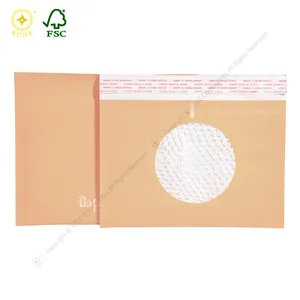 100% compostable disposable mailer bag with honeycomb padding for clothes packing mailing shipping delivery