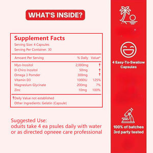 Cápsulas Multivitamínicas OEM Happy Hormones con Inositol, <span class=keywords><strong>D</strong></span>-chiro, Omega-3, Magnesio, Zinc y <span class=keywords><strong>Vitamina</strong></span> D3 - Product Image 2