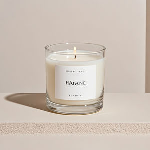 Pots à bougies ronds en verre vides transparents de luxe de 8oz 10oz 12oz avec couvercles <span class=keywords><strong>Type</strong></span> de cylindre pour mariage Pâques Noël Décoration de la maison - Product Image 1