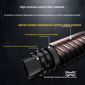 Caña de Pescar CRONY New ADDICTION Ultraligera de Carbono para Principiantes, Universal, de Largo Alcance, Acción Rápida, para Pescar Peces Mandarín y Lubina de Boca Ancha - Product Image 5