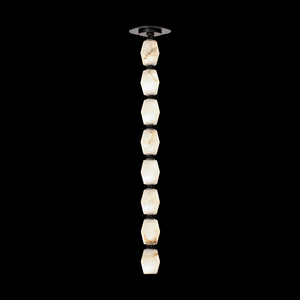 Moderno Simple Alabastro 8 Luz Colgante Collar Candelabro Hogar Interior Diseño Iluminación Latón Lineal Alabastro Colgante Luz - Product Image 4