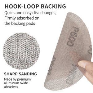 HARFINGTON 5-дюймовый сетчатый шлифовальный диск, без пыли, наждачная бумага для гипсокартона, крючки и петли, шлифовальные накладки для пола из гипсокартона - Product Image 3