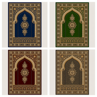Tapis de prière indonésien en laine sur mesure de Chine, épaisseur 6 à 15 mm, pour projet de salle de prière
