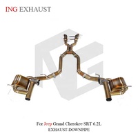 ING Full Titanium Valved Catback pour Jeep Grand Cherokee Trackhawk 6.2L Hellcat 2018-2021 |   Embouts en fibre de carbone pour télécommande Quad