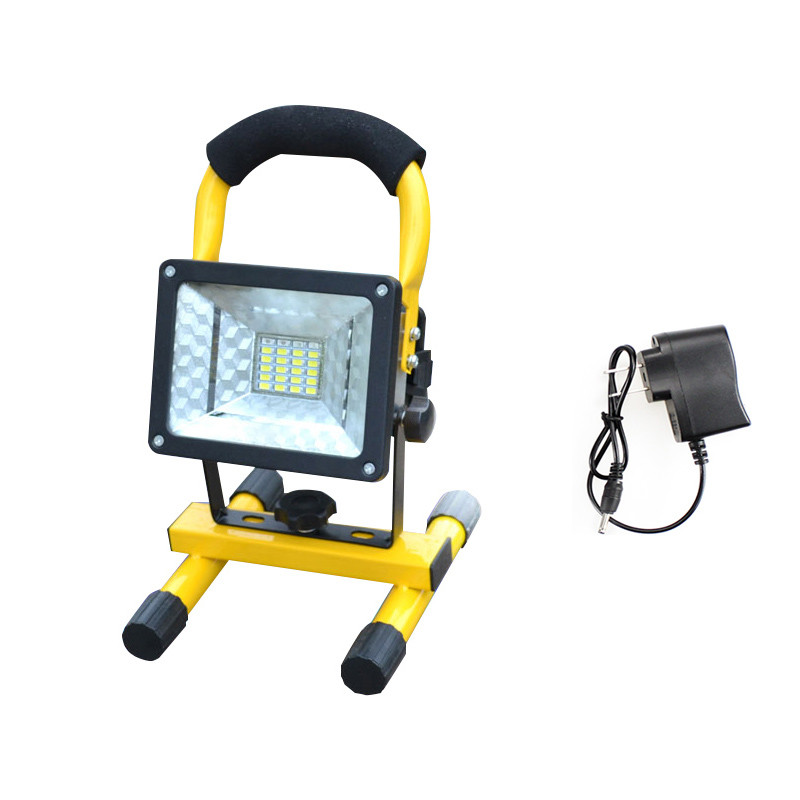 18650充電式Floodlight 30W 24 led FloodライトWaterproof Outdoorライト充電器By 18650 Battery建設ランプ