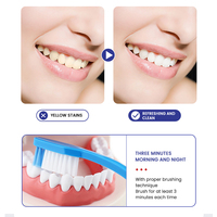 Pasta de dientes blanca instantánea para adultos de alta calidad MULAN con enzima probiótica antipolillas y eliminador de mal aliento