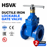 Vanne à opercule à bride HSVA DN100 en fonte ductile verrouillable