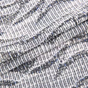 Nouvelle arrivée personnalisé TC Double face <span class=keywords><strong>petit</strong></span> parfum Style fil teint Plaid Jacquard Tweed tricot tissu pour femmes robes vêtement - Product Image 6