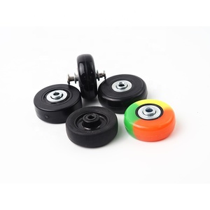 360 Maleta Para Roueポリウレタンキャスタースピナー4 Ruedas De Valiseトロリートラベル50mmスーツケースバッグ荷物ホイール - Product Image 2