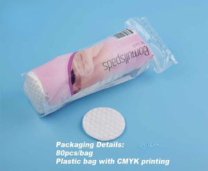 Bantalan kapas penghilang riasan sekali pakai alami bantalan kapas wajah bulat dalam wadah akrilik fitur dan manfaat - Product Image 6