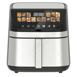 Nouvel appareil de cuisine 8L avec friteuse à air numérique rapide et intelligente en acier inoxydable OEM, friteuse saine sans PTFE 8L Nouveauté - Product Image 1