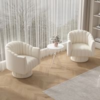 Fauteuil pivotant rembourré moderne, fauteuil d'appoint de loisirs, fauteuil à accoudoirs, canapé de salon pour la maison et l'hôtel
