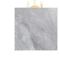 Chine 600x600mm Revêtement de sol intérieur de haute qualité Carreaux de sol mats Carreaux de mur et de sol de salle de bain aspect marbre gris foncé