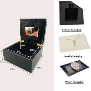 Vente en gros Boîte d'emballage cadeau vidéo Lcd Tiroir Boîte vidéo bijoux avec écran Lcd - Product Image 3
