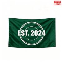 Drapeaux personnalisés à impression sérigraphique haute résistance 3x5 double face avec revêtement anti-UV pour une utilisation extérieure à long terme