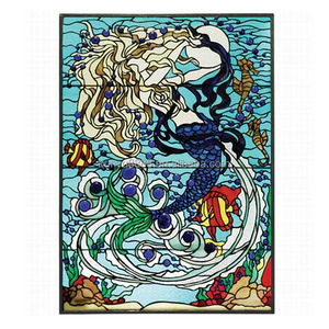 Vitrail de Cathédrale Chinoise Personnalisé, Motif Dame, Fait Main, Structure Solide, Panneau de Fenêtre, Porte, Mur, Double Face, Mur Rideau - Product Image 5