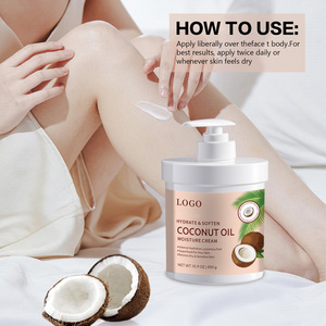 Loción Corporal Hidratante y Blanqueadora Vegana Natural de Marca Privada con Vitamina C, Aceite de Coco y Manteca de Cacao para Piel Seca 450g - Product Image 2